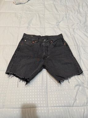 Levi's Black Cutoff Denim Jean Shorts